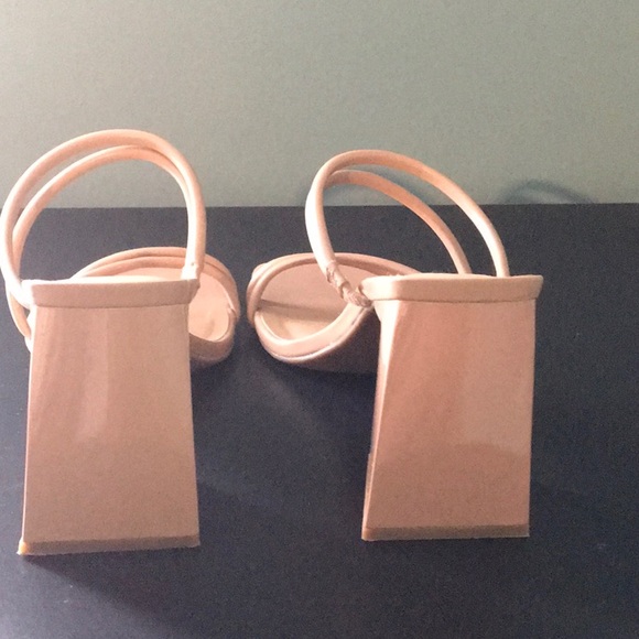 Tan Block Heel Sandals - Picture 3 of 4